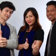 Vin, Wyn, and Chris for the American Institute for English Proficiency, Makati and Quezon City, Philippines
